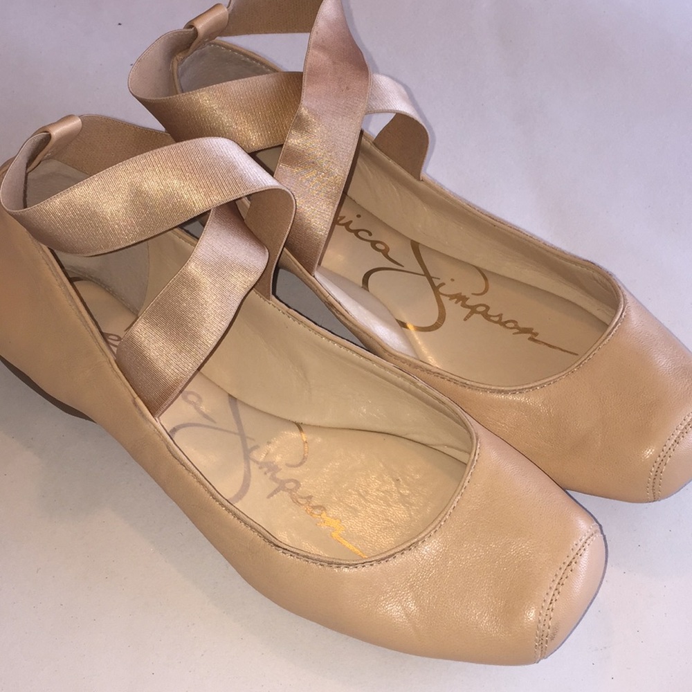 Jessica Simpson Neutral Ballet Flats